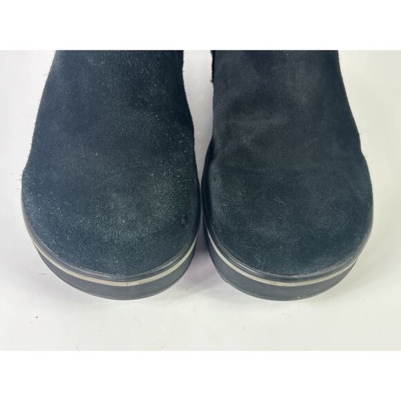 Sorel Womens Size 8.5 NL1975-011 Waterproof Sherpa Lined Winter Boot Black Suede - Picture 4 of 15